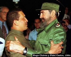 Bienvenida a Chávez, en su primera visita a Cuba